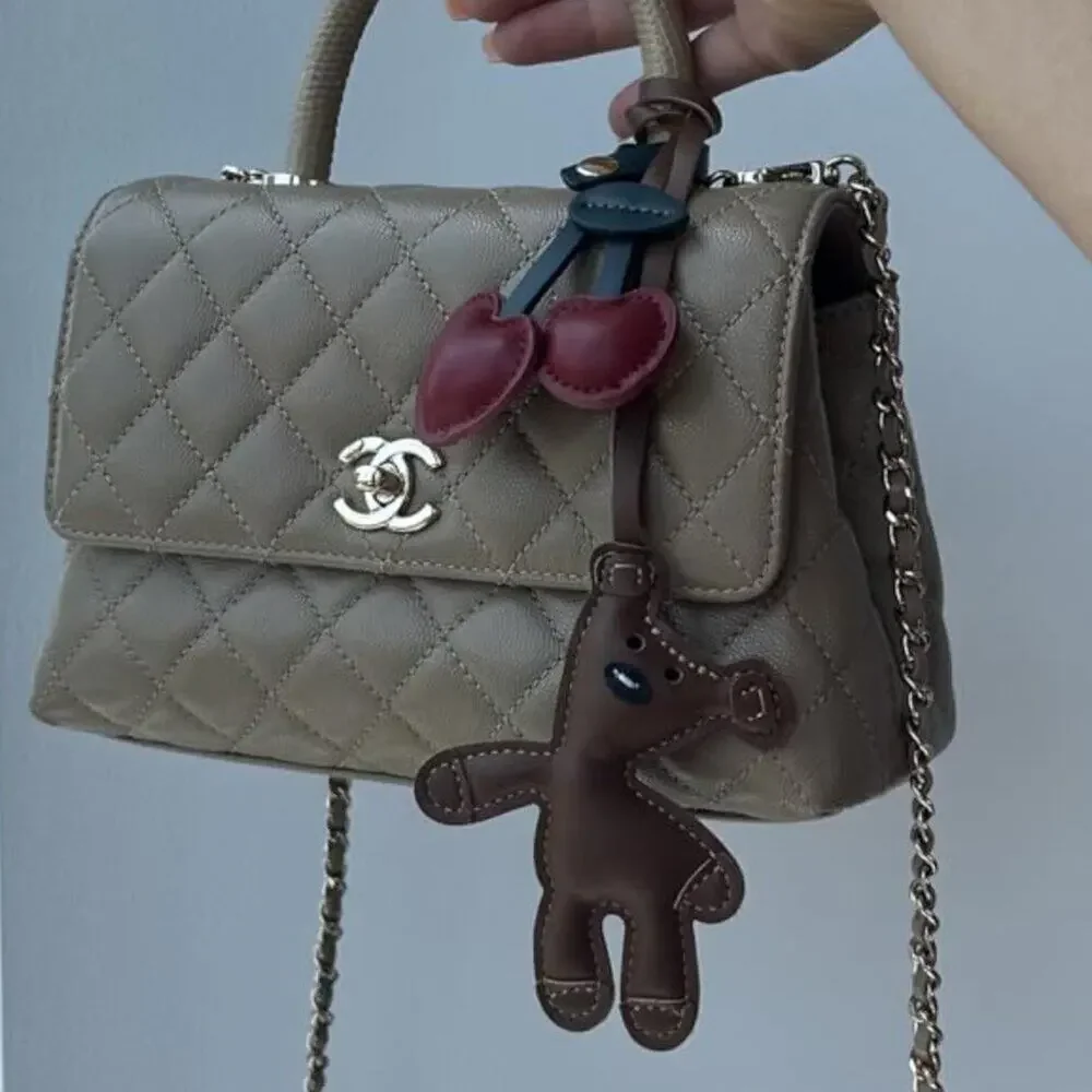 Teddy Bears Key Charms Cute Bear Charm for Purse Handbags Bag Accessories Cars
